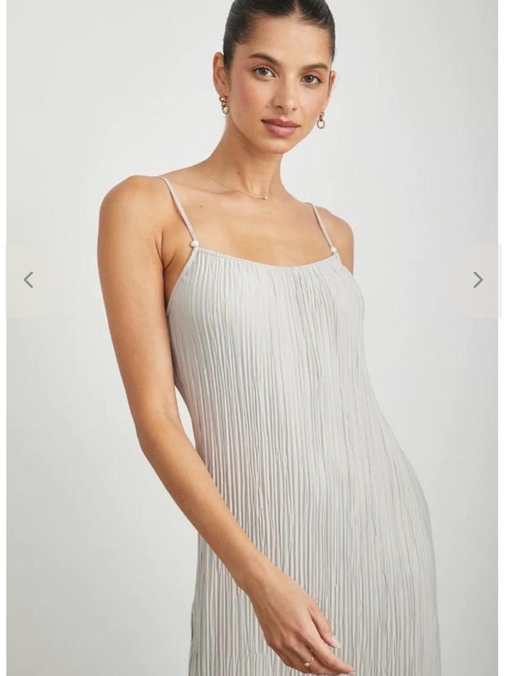 Rails Ami Dress BLACK Pleated Slip Dress